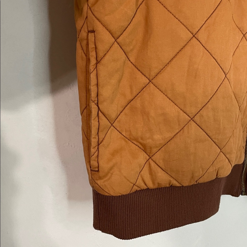 Coco & Shay Quilted Desert Orange Jacket L - Picture 7 of 10